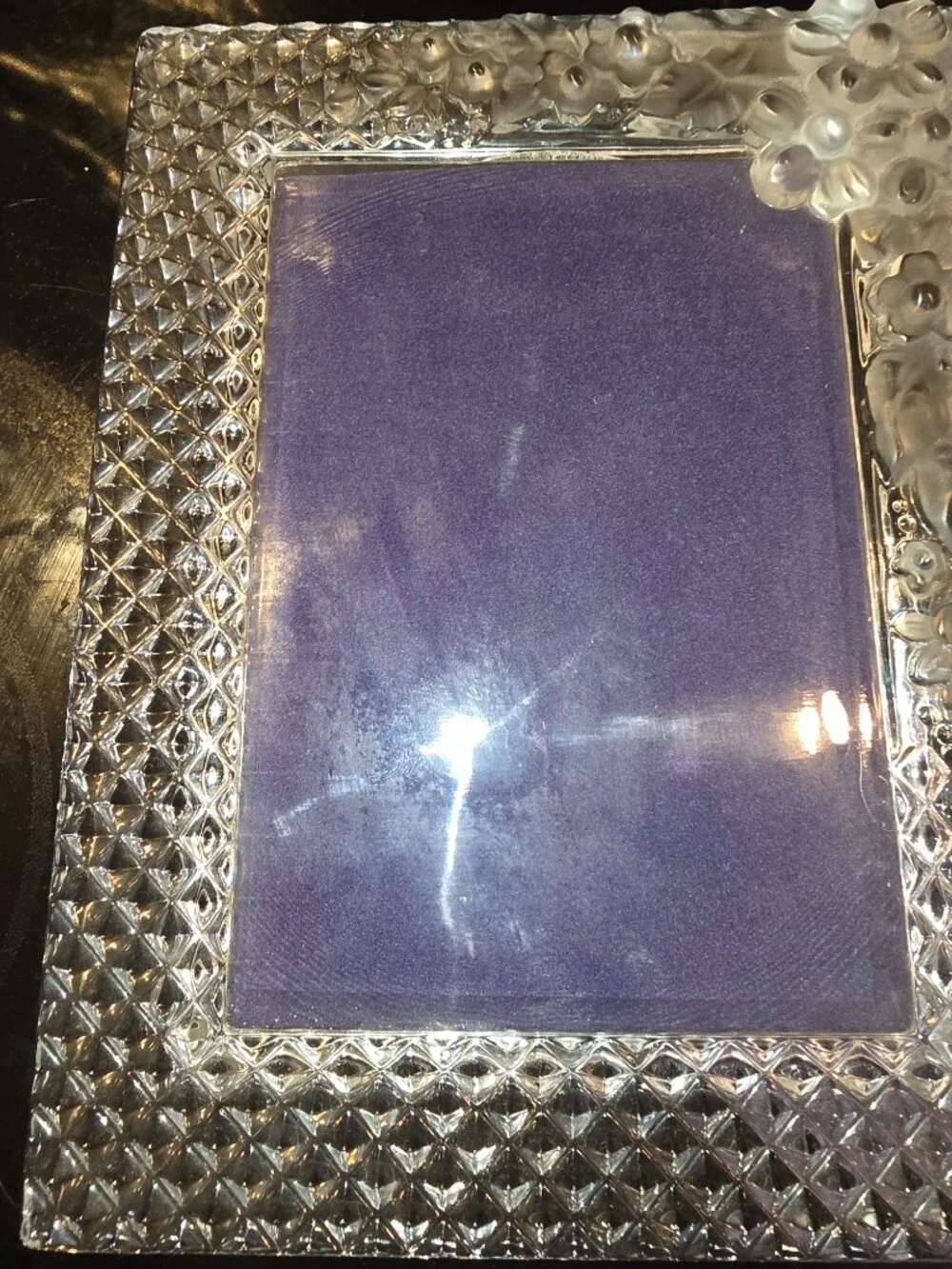 Mikasa Crystal Picture Frame 7.5